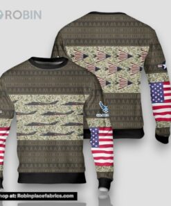 US Air Force Lockheed YF 117A Nighthawk US Flag Paint Scheme Sweater 3D US Air Force Lockheed YF 117A Nighthawk US Flag Paint Scheme Sweater 3D