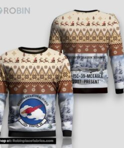 US Air Force Oregon Air National Guard 123d Fighter AOP Ugly Sweater3D