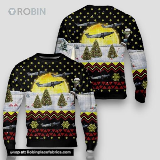 US Air Force Pilatus U 28A Draco 07 0838 Christmas AOP Sweater