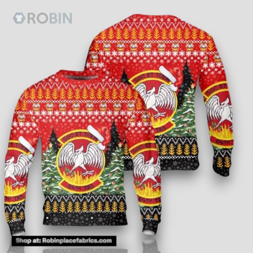 US Air Force Reserves 64th Tactical Airlift Squadron Christmas Sweater 3D