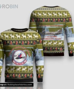 US Air Force Vermont Air National Guard 134th Fighter Squadron F 35A Lightning II AOP Ugly Sweater 3D US Air Force Vermont Air National Guard 134th Fighter Squadron F 35A Lightning II AOP Ugly Sweater 3D