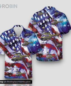 Us Army Bell Oh 58 Kiowa 4th Of July Hawaiian Shirt