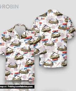 Us Army Boeing Ch 47 Chinook 4th Of July Hawaiian Shirt