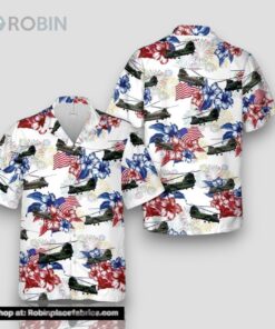 Us Army Boeing Ch 47 Chinook 4th Of July Hawaiian Shirt_9677