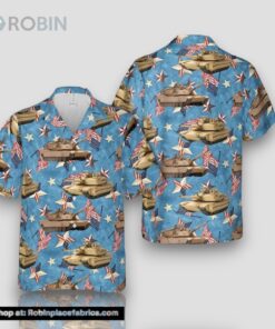 Us Army M1 Abrams Tank 4th Of July Hawaiian Shirt
