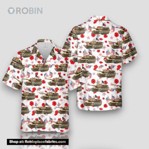 Us Army M1 Abrams Tank 4th Of July Hawaiian Shirt Patriotic Hawaiian Shirt For Men