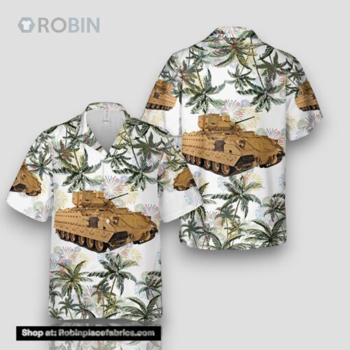 Us Army M2a3 Bradley 4th Of July Hawaiian Shirt