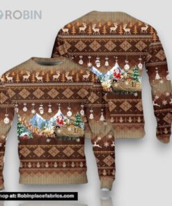 Us Army M2a3 Bradley Full Print Ugly Sweater