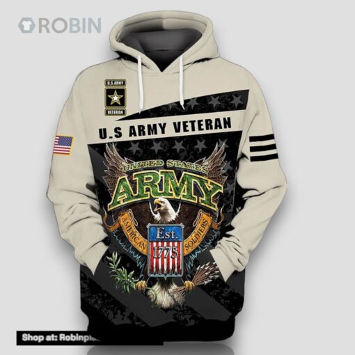US ARMY VETERAN 3D Hoodie For Men For Women