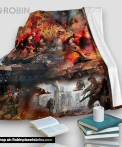Us Army Veteran Fleece Throw Blanket