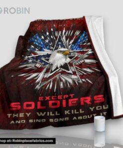 Us Army You Makes You Stronger Fleece Throw Blanket