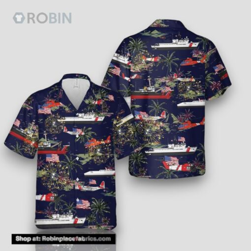 Us Coast Guard 4th Of July Hawaiian Shirt Short Sleeve Hawaiian Shirt For Men