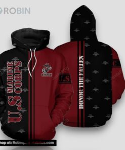 US Marine Corps 3D All Print Hoodie, Zip  Up Hoodie