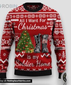 US Military US Soilder US Veteran Veterans Day Gift For Father Dad Christmas Wool Ugly