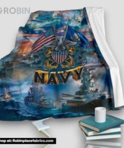 Us Navy War At The Seas Fleece Throw Blanket Us Navy War At The Seas Fleece Throw Blanket