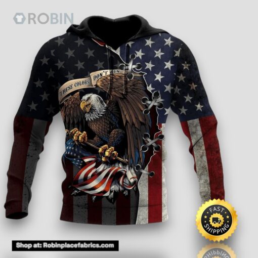 Us Veteran All Over Print 3D Hoodie For Military