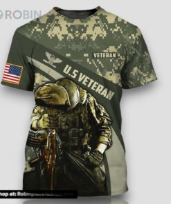 Us Veteran All Over Print 3D T Shirt Gift For Military