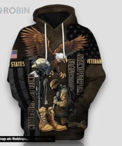 Veteran All Over Print 3D Hoodie For Military