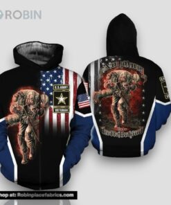 Veteran No One Gets Left Behind Brother Army Fallen 3D Hoodie All Over Printed