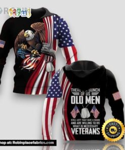 Veteran Proud Military Veteran Eagle Dog Tag 3D Hoodie All Over Printed