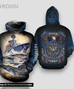 Veteran Sacrifice Honor United States Navy 3D Hoodie All Over Printed