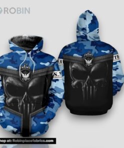 Veteran Skull Navy Camouflageuflage Gift For Navy , US Navy 3D Hoodie All Over Printed