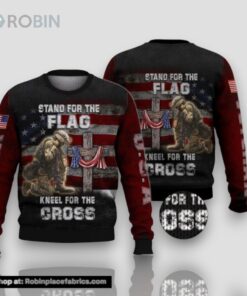 Veteran Stand For The Flag Ugly Christmas Sweater Cute Christmas Gift For Men And Women