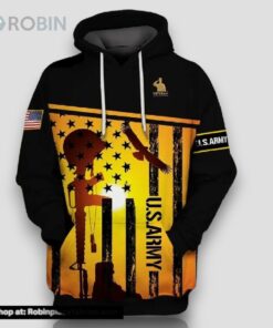 Veteran U.S Army God My Father Veteran My Brothers 3D Hoodie All Over Printed