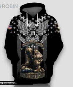 Veteran U.S Army Veteran Honoring Heroes Remember Sacrifice 3D Hoodie All Over Printed