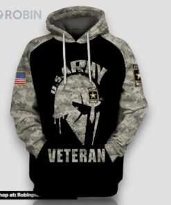 Veteran U.S Army Veteran Knight Helmet Hat 3D Hoodie All Over Printed