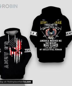 Veteran U.S Army Veteran Put The Uniform Back On 3D Hoodie All Over Printed