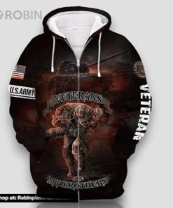 Veteran U.S Army Veterans Are My Brothers 3D Hoodie All Over Printed