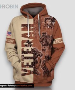 Veteran U.S Veteran Soldiers In The Battle 3D Hoodie All Over Printed