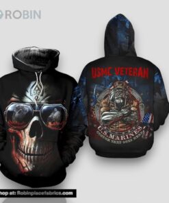 Veteran United State USMC Veteran 3D Hoodie All Over Printed
