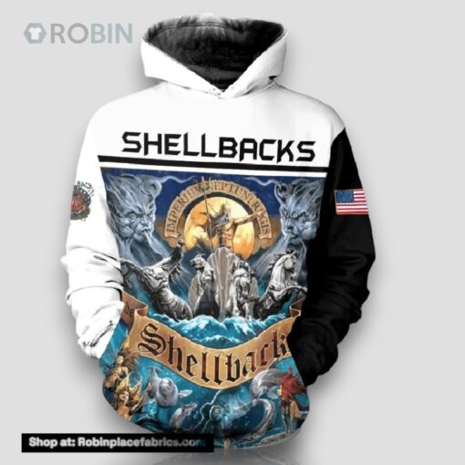 Veteran United States Navy USN Shellbacks 3D Hoodie All Over Printed