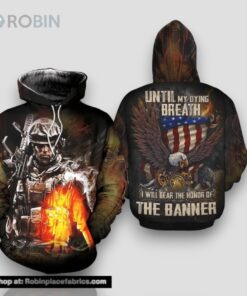 Veteran Until Dying Breath Bear The Honor Eagle 3D Hoodie All Over Printed