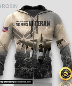 Veteran US Air Force Veteran 3D Hoodie All Over Printed