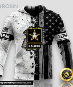 Veteran US Army In My Heart 3D Hoodie All Over Printed