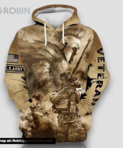 Veteran US Army Veteran Knight And Soldiers 3D Hoodie All Over Printed