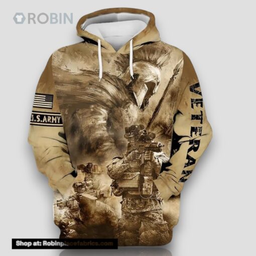 Veteran US Army Veteran Knight And Soldiers 3D Hoodie All Over Printed