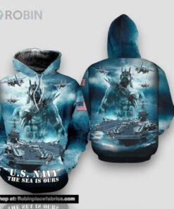 Veteran US Navy The Sea Ours Poseidon 3D Hoodie All Over Printed