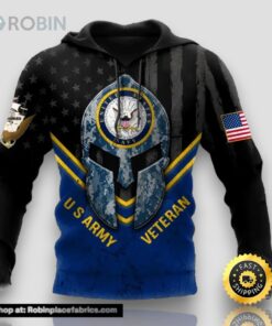 Veteran US Veteran Army Camouflageuflage 3D Hoodie All Over Printed