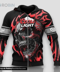 Vintage Skull Coors Light Hoodie