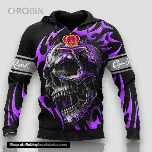 Vintage Skull Crown Royal Hoodie