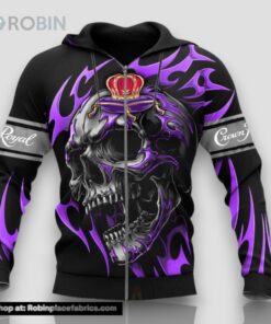 Vintage Skull Crown Royal Hoodie