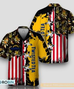 Vintage Tropical Flower Twisted Tea Hawaiian Shirt