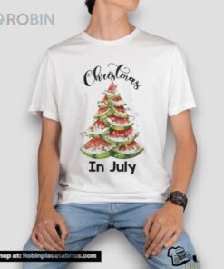 Waterlemon Christmas Tree Christmas In July Summer Vacation Men’s Unisex Shirt