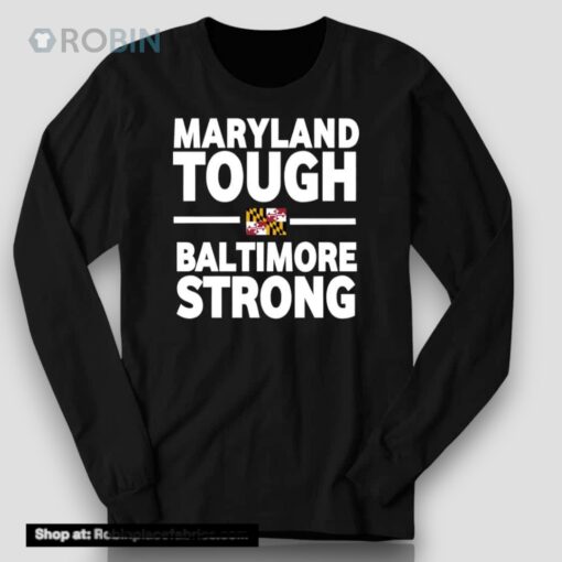 Wes Moore Maryland Tough Baltimore Strong Flag Unisex Shirt