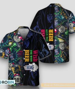 Wish You Were Beer Pabst Blue Ribbon Hawaiian Shirt