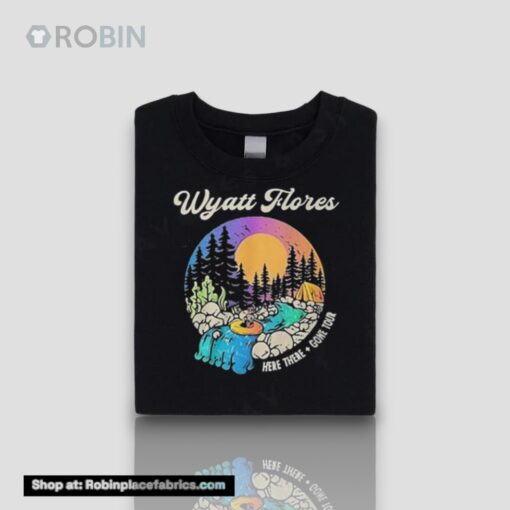 Wyatt Flores Surfing Skeleton Here There Gone Tour 2024 Shirt